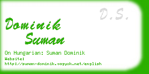 dominik suman business card